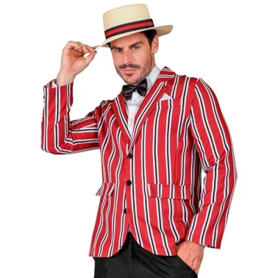 Afbeelding van Widmann Jaren 20 Danseressen Kostuum Dandy Man Rood XL Carnavalskleding Verkleedkleding
