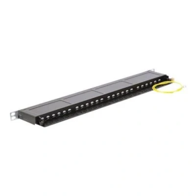 Image de DeLOCK Tableau de connexions RJ 45 X 24 noir jais, RAL 9005 0.5U 19