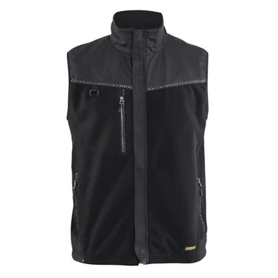 Image de Gilet sans manche polaire coupe vent noir