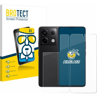 Afbeelding van BROTECT Screenprotector voor Xiaomi Redmi Note 13 Pro 5G (Voor+Achter) Folie Beschermfolie Beschermglas transparant