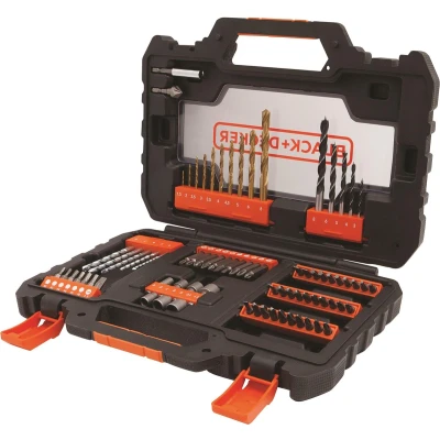 Afbeelding van BLACK+DECKER 76 delige schroef /borenset A7231