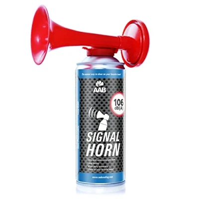 Afbeelding van 1 x AAB Signal Horn 106 db (A) tot 120 piepen, brandbaar gas, misthoorn ondersteuning, super, gas misthoorn, luchthoorn, feesthoorn, houder