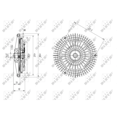 Afbeelding van Koppeling, radiateurventilator NRF 49583