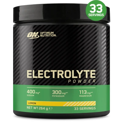 Afbeelding van Optimum Nutrition Electrolyte Powder Lemon Elektrolyten Sportdrank Suikervrij Electrolytes Drink 246 gram (33 Servings)