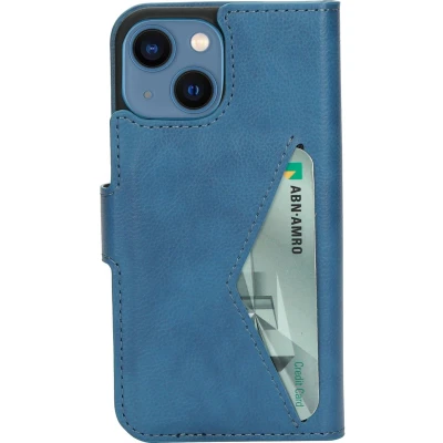 Afbeelding van Mobiparts Classic Wallet Case Apple iPhone 13 Mini Steel Blue