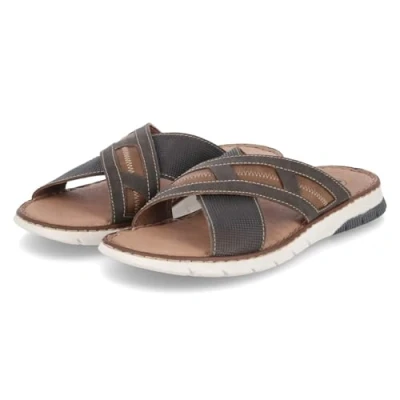 Afbeelding van Rieker Heren Slipper 25252 25 Bruin Maat 40