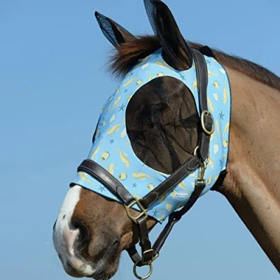 Image de Weatherbeeta Masque Anti Mouches Deluxe Stretch Bug avec Oreilles Seahorse Full