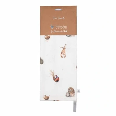 Afbeelding van Theedoek Wrendale &#039;Woodlanders&#039; Woodland Animal Tea Towel Theedoeken van katoen