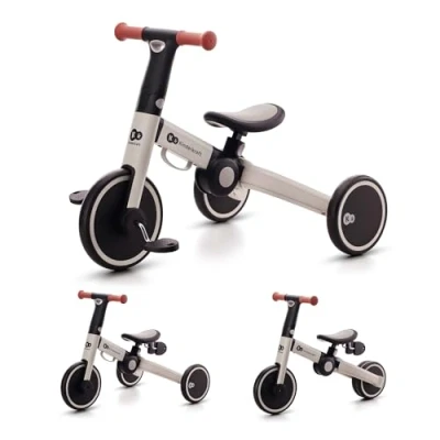 Afbeelding van Kinderkraft 4TRIKE Driewieler Loopfietsje Opvouwbaar Grijs