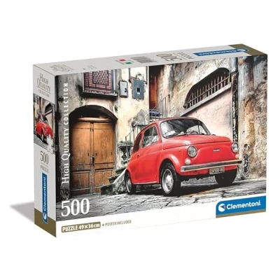 Afbeelding van Clementoni Puzzel 500 Stukjes High Quality Collection Italiaanse auto Compacte doos voor volwassenen