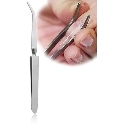 Afbeelding van Rotekt roestvrij staal nagel gel acryl nagels vormen tool nail art pincet clip