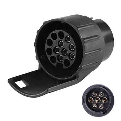 Afbeelding van SPARKMOTO Aanhangeradapter 7 polig naar 13 polig, 12 V, adapter voor trekhaak, aanhanger, caravan, fietsendrager, adapter, (SK7132)