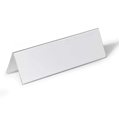 Afbeelding van Tafelnaambord Durable 8053 105x297mm transparant