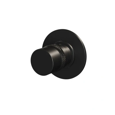 Afbeelding van Brauer Black Edition Stopkraan inbouw inbouwdeel mat zwart Minimalistisch design