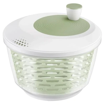 Afbeelding van Westmark Slacentrifuge, inhoud: 4,4 l, Ø 23,5 cm, kunststof, BPA vrij, spinderella, kleur: transparant/wit/mintgroen, 2430226M