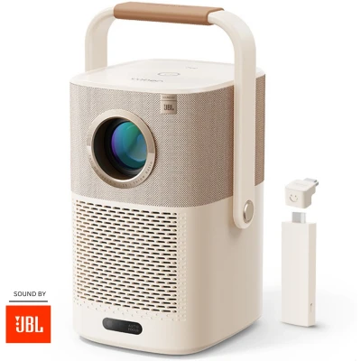 Afbeelding van Yaber T2 Beamer Projector Sound By JBL Audio Dolby 450 ANSI Lumen 1080P FHD Resolutie Mini Draagbaar