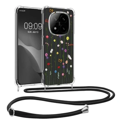 Afbeelding van kwmobile telefoonhoesje geschikt voor Xiaomi Redmi Note 14 Pro 4G Hoesje met telefoonkoord Back cover smartphone Case in meerkleurig / transparant