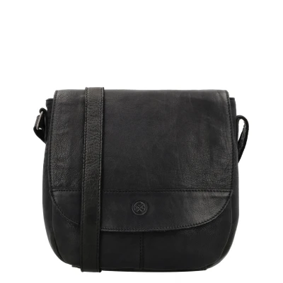 Afbeelding van Hide &amp; Stitches Idaho Schoudertas Zwart