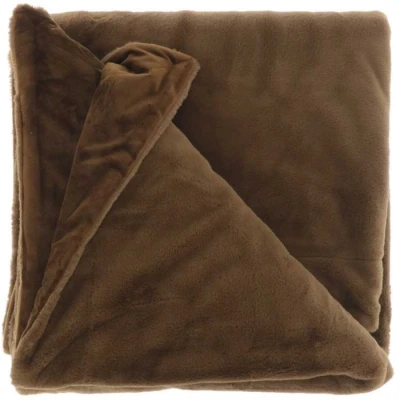 Afbeelding van Unique Living Plaid Klaas 150x200cm bison brown