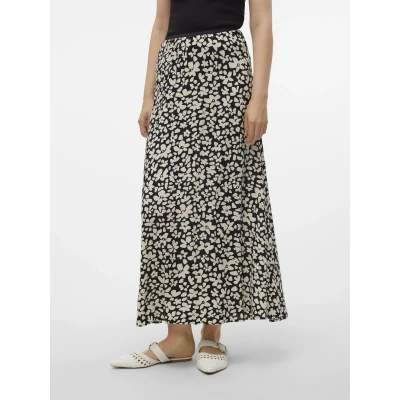 Afbeelding van Vero Moda Rok Vmalba Ankle Skirt Wvn Ga Noos 10306800 Black/sussie Dames Maat XS