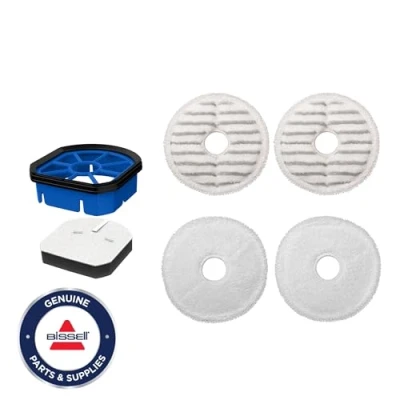 Afbeelding van BISSELL Accessoireset voor SpinWave + Vac wasbare en herbruikbare doekjes met filter inclusief ruwe, zachte pads vervanging ideaal serie 3887