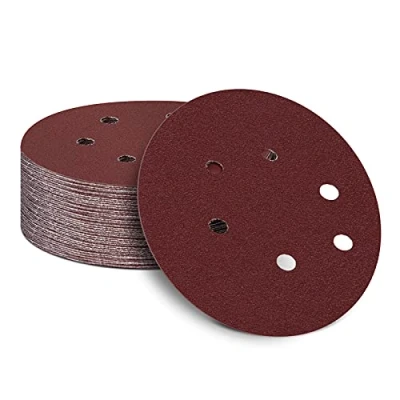 Afbeelding van 50 stuks schuurschijven 150 mm korrel 180 schuurpapier voor hout, spaanplaat, metaal
