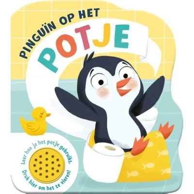 Afbeelding van Uitgeverij rebo geluidenboek kleine pinguïn op het potje