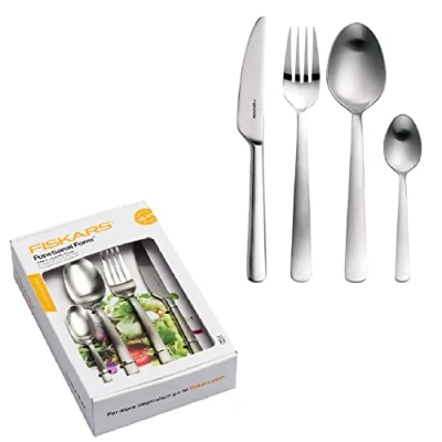 Afbeelding van Fiskars Bestekset, 16 delig, staal/mat, functionele vorm, 1002958