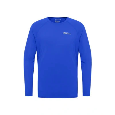 Afbeelding van Jack Wolfskin Longsleeve, Heren, Maat: Small, Vibrant blue