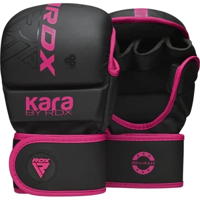 Afbeelding van RDX Sports F6 Kara MMA Bokshandschoenen Training Matzwart Kunstleer
