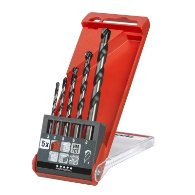 Afbeelding van kwb 044300 Chroom Molybdeen staal Beton spiraalboren set 5 delig 3 mm, 4 6 8 mm Cilinderschacht 1 set(s)