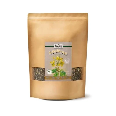 Afbeelding van Biojoy Grote biologische stinkende gouwe (500 g), gedroogd en gesneden, ideaal voor thee infusie (Chelidonium Majus)