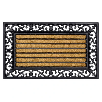 Afbeelding van Hamat Mat Impala Brush Rechthoek Deurmat 45X75 cm Bruin
