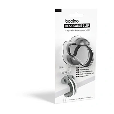 Afbeelding van bobno Desk Cable Clip Black