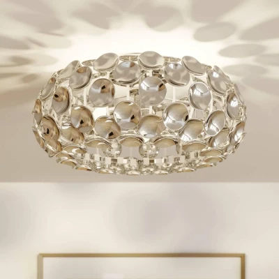 Afbeelding van Lindby plafondlamp 3lichts acryl, metaal H: 21 cm E14 chroom