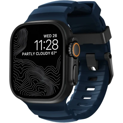 Afbeelding van Nomad Rocky Point Band Apple Watch 42mm / 44mm 45mm 49mm Atlantic Connector Black NM014827858