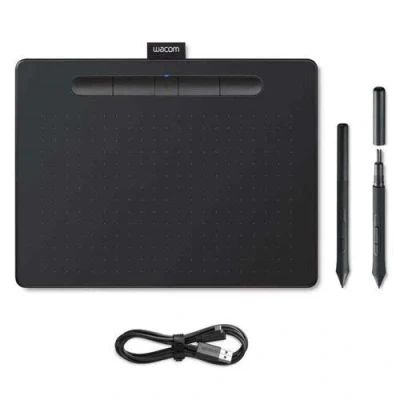 Afbeelding van Wacom M Bluetooth Intuos Comfort PB Tekentablet, een maat, Mac OS, zwart