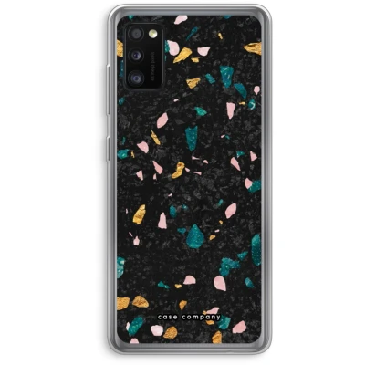 Afbeelding van Case Company® hoesje geschikt voor Samsung Galaxy A41 Terrazzo N10 Soft Cover Telefoonhoesje Bescherming aan alle Kanten en Schermrand