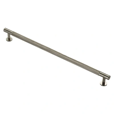 Afbeelding van Fingertip Designs Meubelgreep &quot;Knurled&quot; 320mm Satijn nikkel