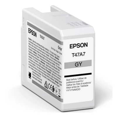 Image de Epson UltraChrome Pro T47A7 50 ml gris original réservoir d&#039;encre pour SureColor SC P900, P900 Mirage Bundling