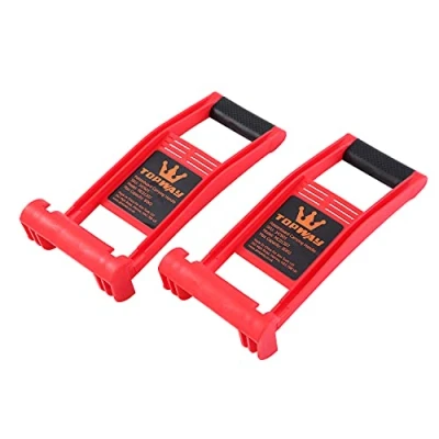 Afbeelding van TOPWAY 2 stuks gipsplaathouders, 80 kg draagkracht, houten draaggreep voor gipsplaten 347601