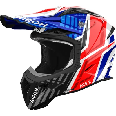 Afbeelding van Airoh Aviator Ace 2 Proud Blue Red Gloss S Maat Helm