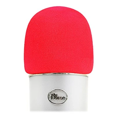 Afbeelding van YOUSHARES Schuim Microfoon Windscherm Groot Formaat Cover voor Blue Yeti, Yeti Pro, MXL, Audio Technica en Andere Grote Microfoons (rood)