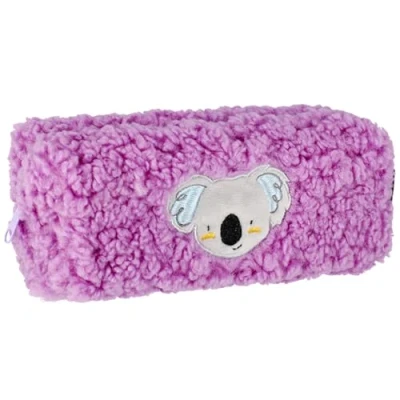 Afbeelding van Pluche etui met rits, paarse tas Koala beer