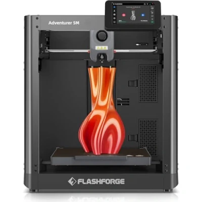Afbeelding van FLASHFORGE Adventurer 5 m 3D printer, volledige automatische kalibratieprint met maximale 1 klik snelheid 600 mm/s, volledig metalen CoreXY structuur, nauwkeurige druk, mondstuk