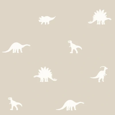 Afbeelding van ESTAhome behang dinosaurussen beige 139508 53 cm x 10,05 m