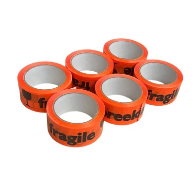 Afbeelding van Kortpack Waarschuwingstape, Fluor Oranje, 50mm X 66mtr 6 Rol Oranje (6 Rollen)