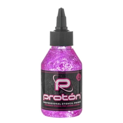 Afbeelding van Proton Professional Stencil Primer Rose 100 ml / 3,4 oz extreme fixatie Tattoo sjablonen. sjabloon