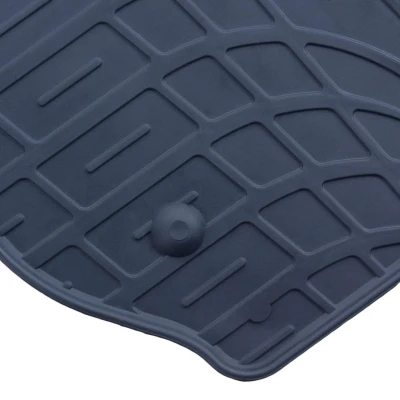 Afbeelding van WALSER 50496 Vloermatset Rubber voor en achter 4 Zwart Op maat gemaakt SKODA: Fabia 2