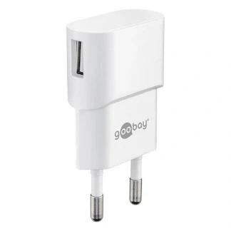 Afbeelding van USB A oplader Goobay 1 poort (USB A, 5W, Wit)